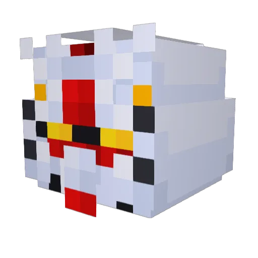 timsely Minecraft avatar head, 3D render