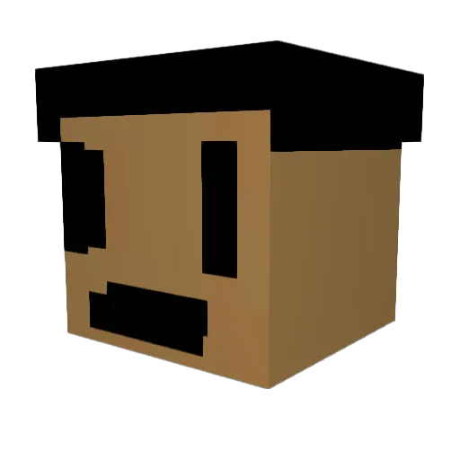timtamtomtum Minecraft avatar head, 3D render
