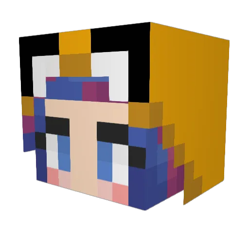 timtim2446 Minecraft avatar head, 3D render