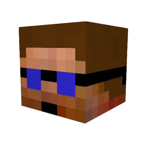 timvannimwegen Minecraft avatar head, 3D render