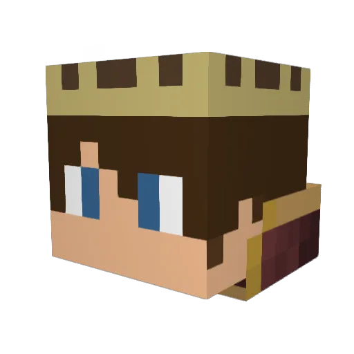 timvlist Minecraft avatar head, 3D render
