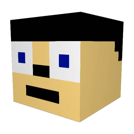 timxj220 Minecraft avatar head, 3D render