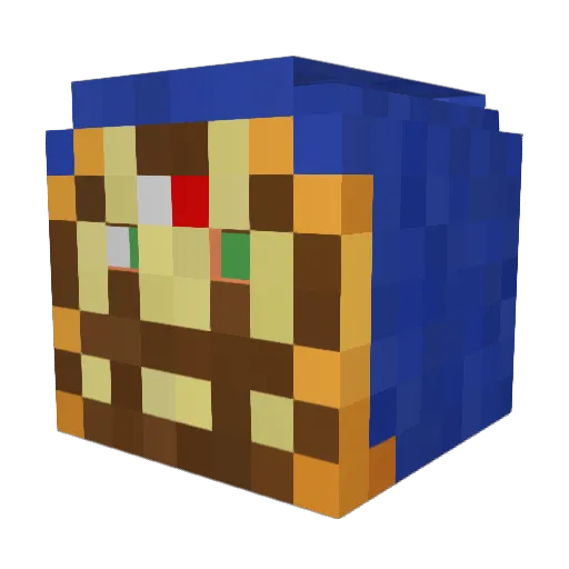 timyan8 Minecraft avatar head, 3D render