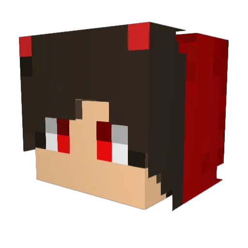 tin132 Minecraft avatar head, 3D render