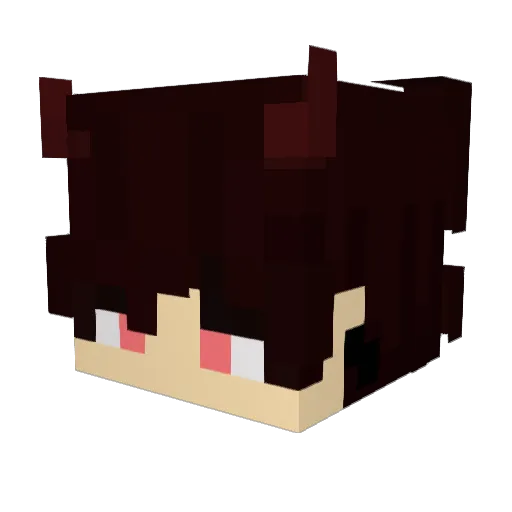 ting111 Minecraft avatar head, 3D render