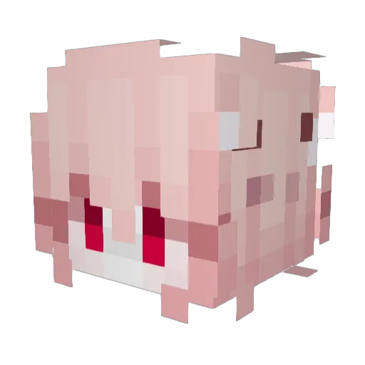 ting333 Minecraft avatar head, 3D render