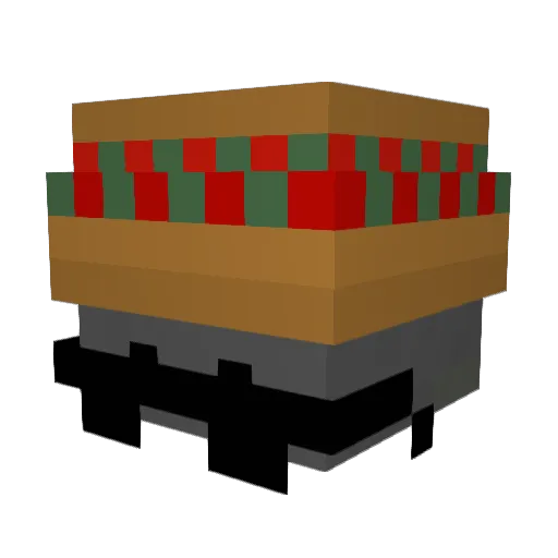 tingedstar Minecraft avatar head, 3D render