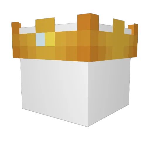 tingusGPT Minecraft avatar head, 3D render