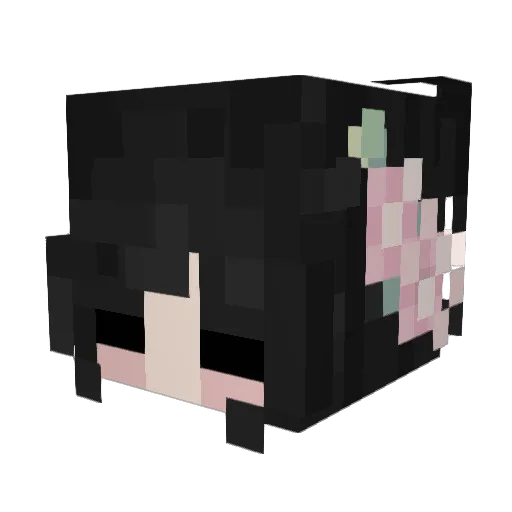 tinilime Minecraft avatar head, 3D render
