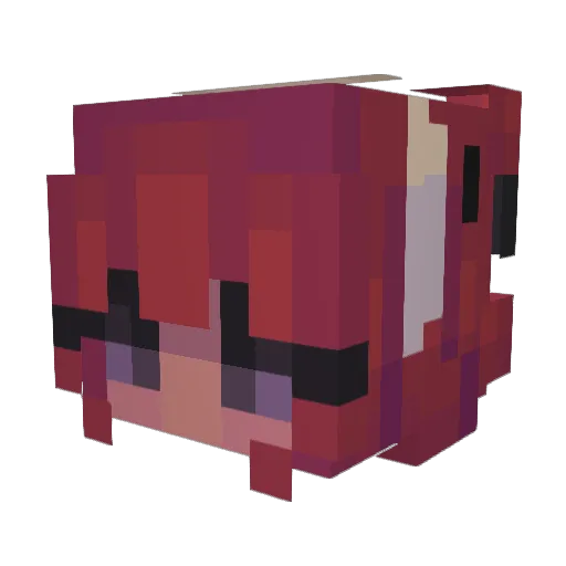 tinkerbellAR Minecraft avatar head, 3D render