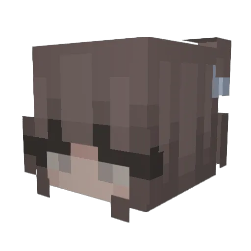 tinkerbella_ Minecraft avatar head, 3D render
