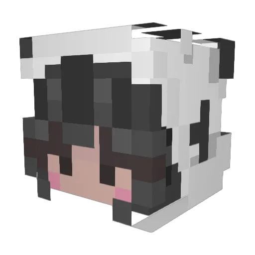 tinkerrbellaa Minecraft avatar head, 3D render