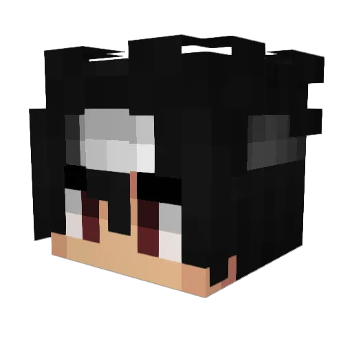 tinkeyy Minecraft avatar head, 3D render
