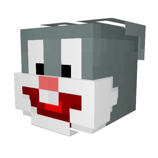 tinkletickle Minecraft avatar head, 3D render