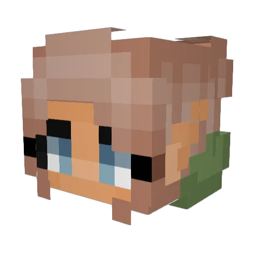 tinksie67 Minecraft avatar head, 3D render