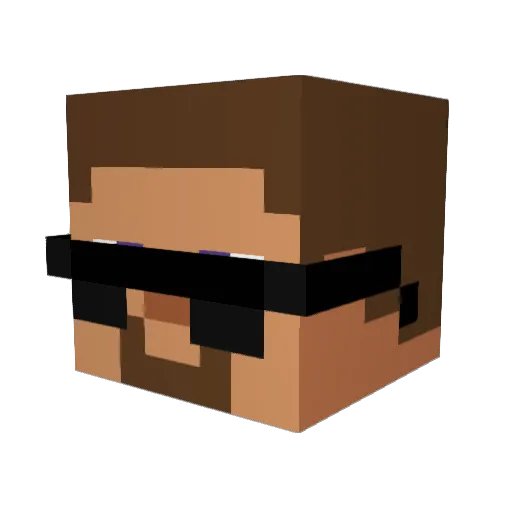 tinkyGG Minecraft avatar head, 3D render