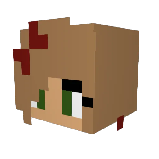 tinkywon Minecraft avatar head, 3D render