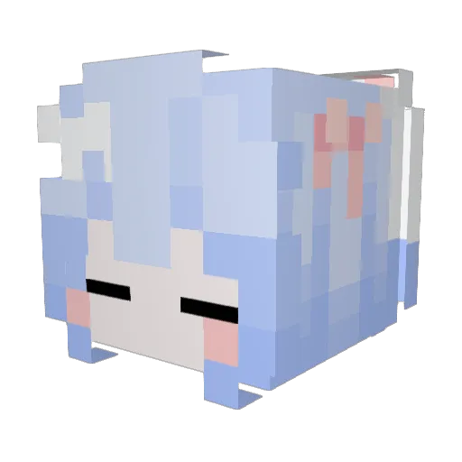 tinltl Minecraft avatar head, 3D render