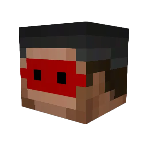 tinmanti Minecraft avatar head, 3D render