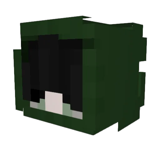 tinntd Minecraft avatar head, 3D render