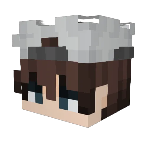 tintefisch Minecraft avatar head, 3D render