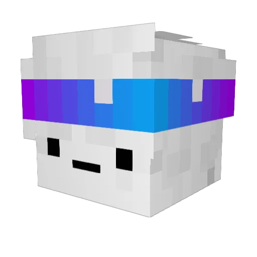tintin574 Minecraft avatar head, 3D render