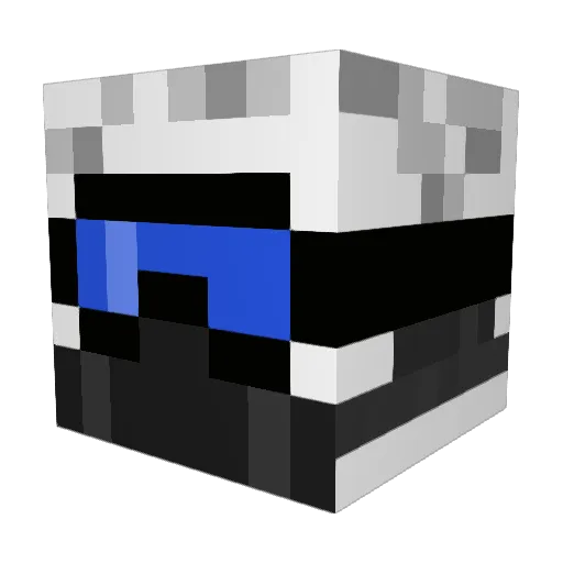 tintin63_ Minecraft avatar head, 3D render