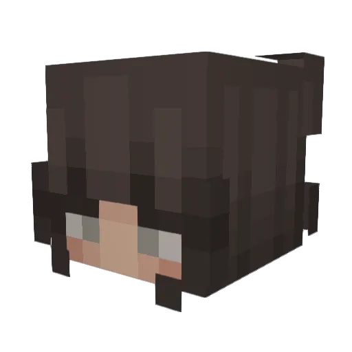 tintinapay Minecraft avatar head, 3D render