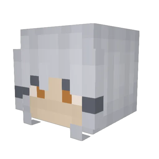 tinwillows Minecraft avatar head, 3D render