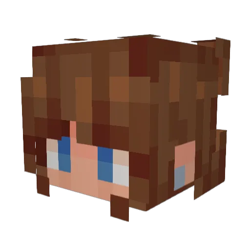 tinybear__ Minecraft avatar head, 3D render