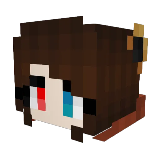 tinybutter Minecraft avatar head, 3D render