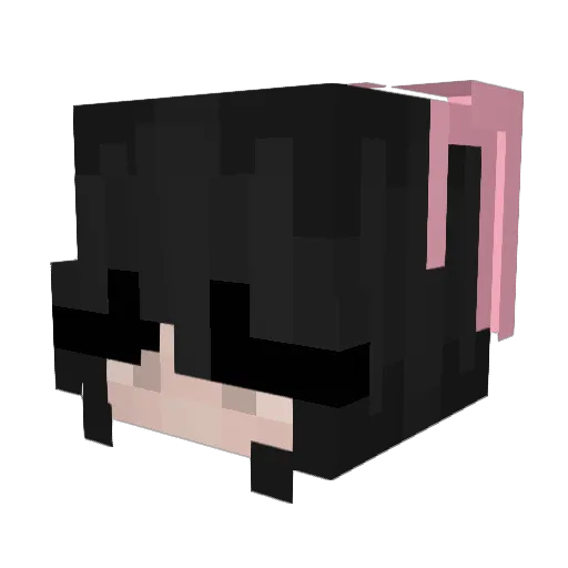 tinycvtie Minecraft avatar head, 3D render