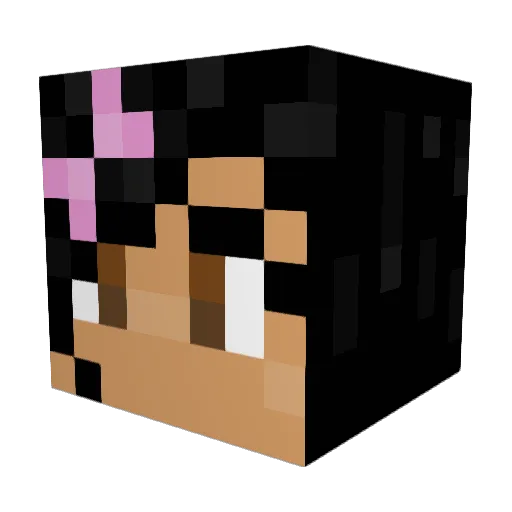 tinyemma2005 Minecraft avatar head, 3D render