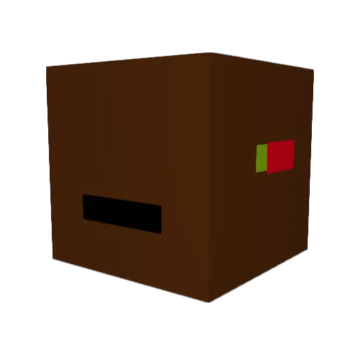 tinygeck0 Minecraft avatar head, 3D render