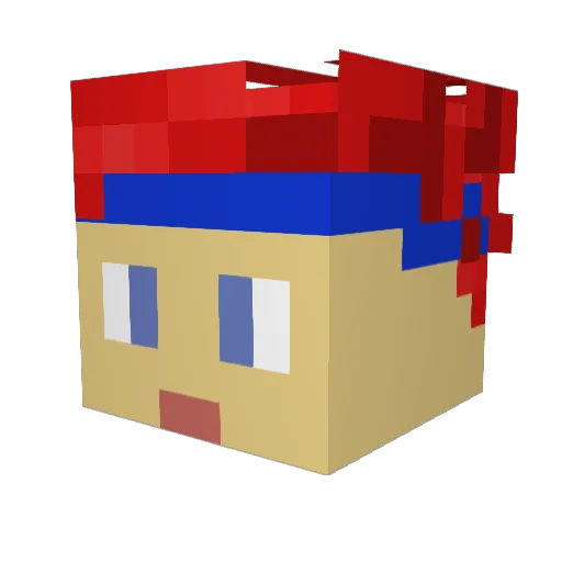 tinyman453 Minecraft avatar head, 3D render
