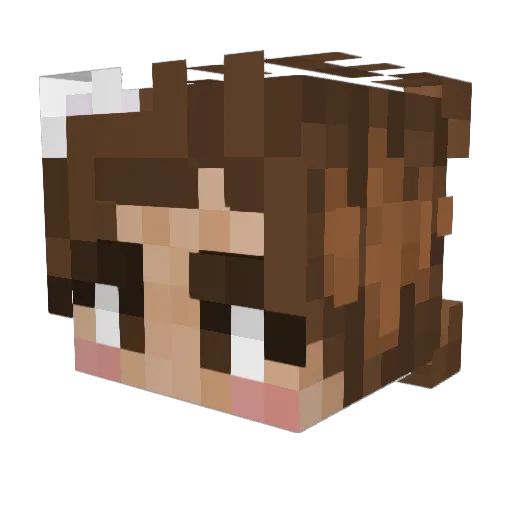 tinymang0 Minecraft avatar head, 3D render