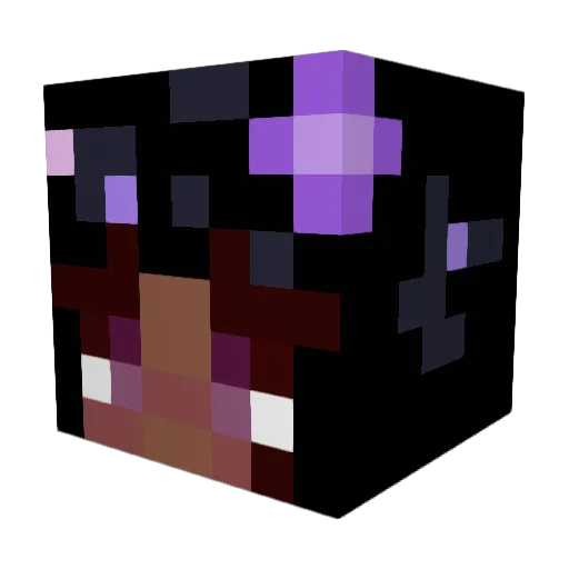 tinymoosey Minecraft avatar head, 3D render