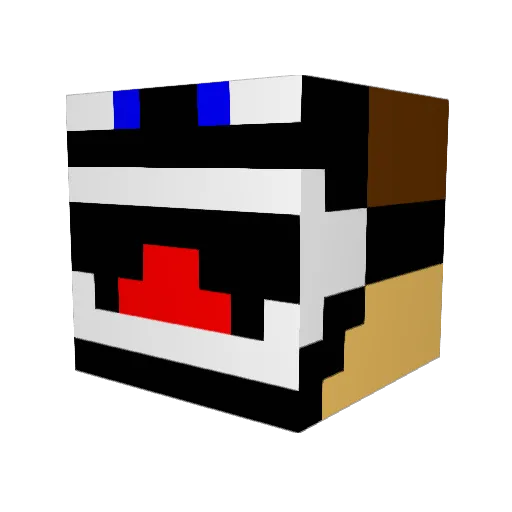 tinyninja33 Minecraft avatar head, 3D render
