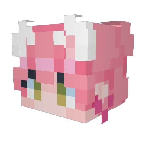 tinyolive08 Minecraft avatar head, 3D render