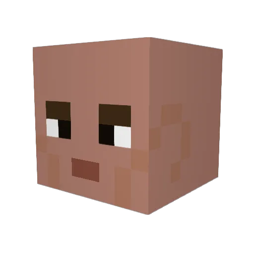 tinyryan Minecraft avatar head, 3D render