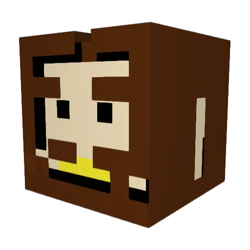 tinytom1606 Minecraft avatar head, 3D render