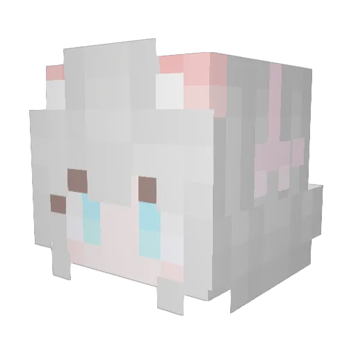 tioatd Minecraft avatar head, 3D render