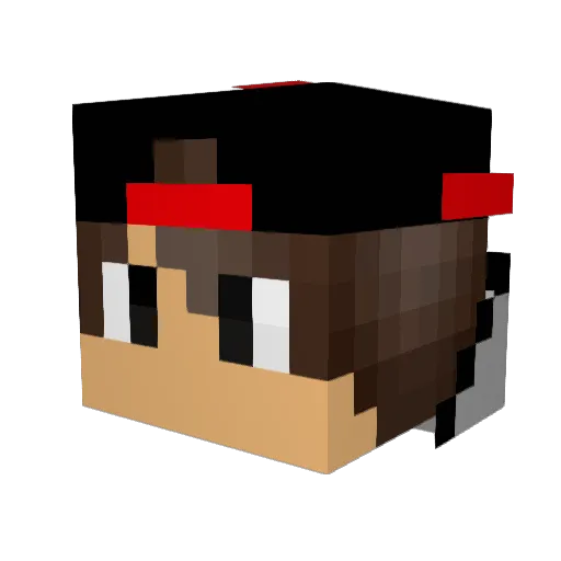 tioluca3 Minecraft avatar head, 3D render