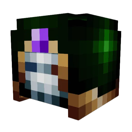 tip0_ Minecraft avatar head, 3D render
