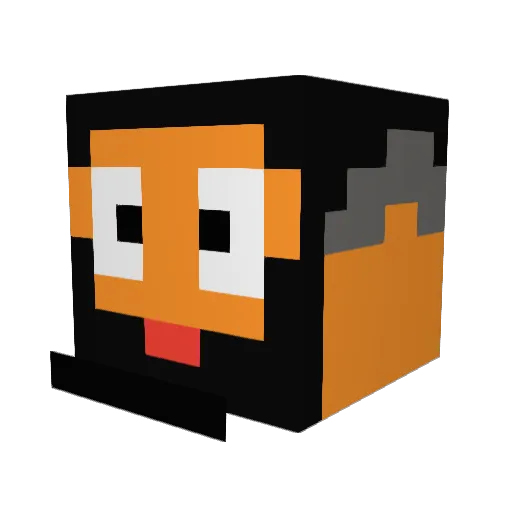 tiphi_1 Minecraft avatar head, 3D render