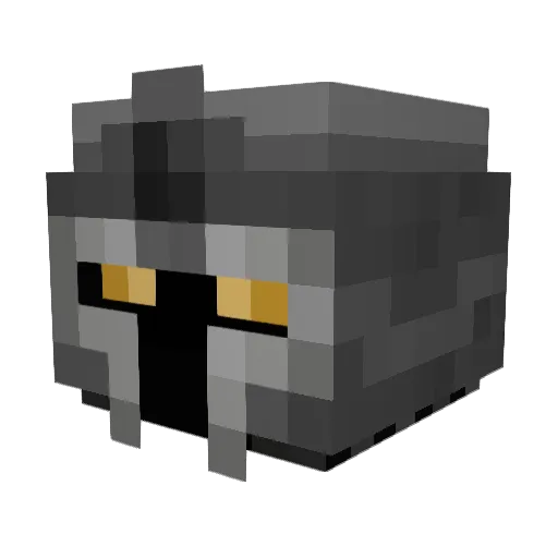tippets Minecraft avatar head, 3D render