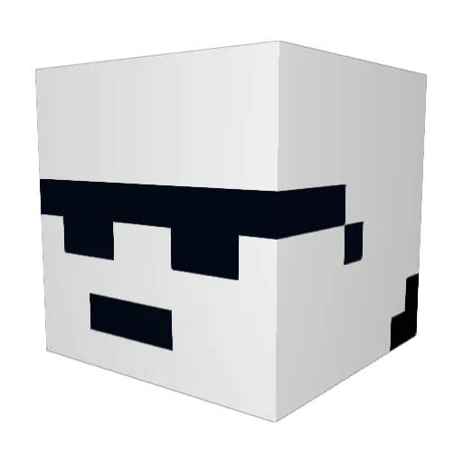 tipsmalone Minecraft avatar head, 3D render