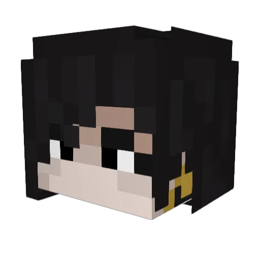 tipsyCatnip Minecraft avatar head, 3D render