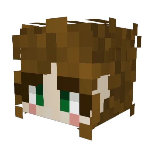 tiramichou Minecraft avatar head, 3D render
