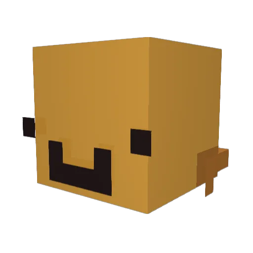 tiramisu44 Minecraft avatar head, 3D render